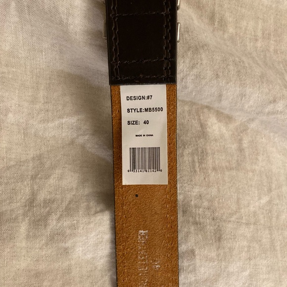 Men’s size 40 leather belt - Picture 2 of 3